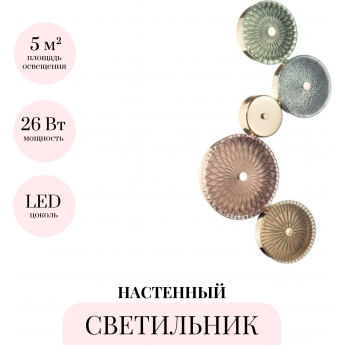Настенный светильник ODEON LIGHT EXCLUSIVE CARAMELLA 5412/26WL